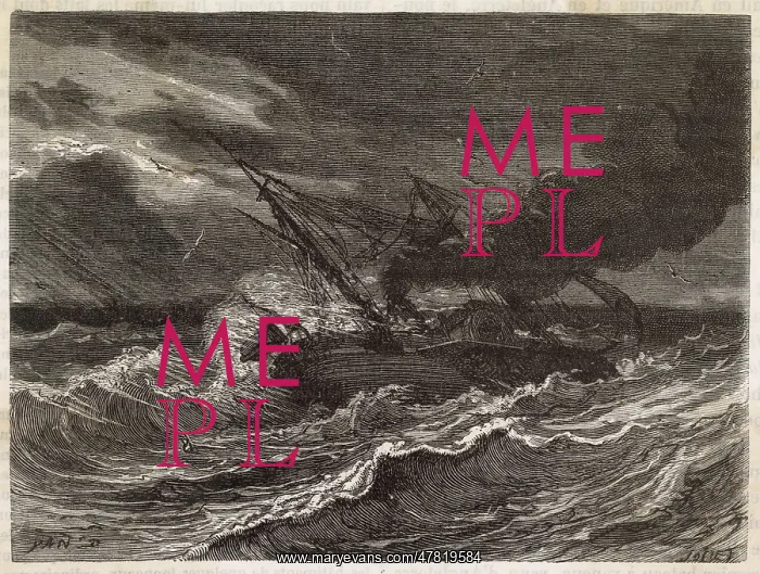 : The steamship Elise is lost to a storm : The steamship Elise is lost to a storm