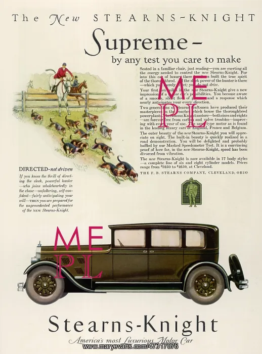: STEARNS-KNIGHT 1927 : STEARNS-KNIGHT 1927