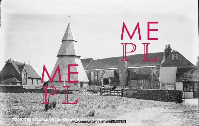 : The Steeple on the Ground, Brookland Church : The Steeple on the Ground, Brookland Church