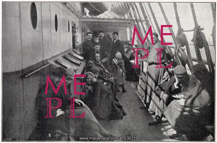 : Steerage passengers on an emigrant ship : Steerage passengers on an emigrant ship