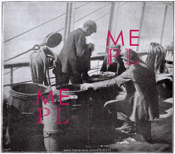 : Steerage passengers on an emigrant ship : Steerage passengers on an emigrant ship