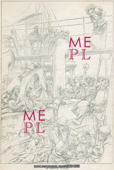 : Steerage passengers relaxing on the open ? : Steerage passengers relaxing on the open ?