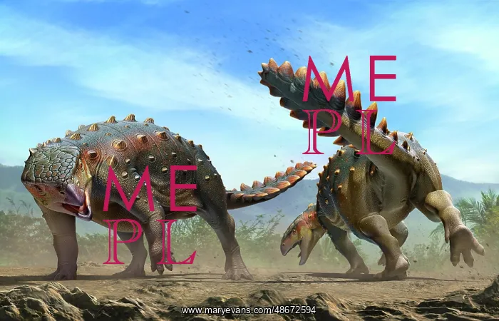 : Two Stegouros elengassen dinosaurs fighting : Two Stegouros elengassen dinosaurs fighting