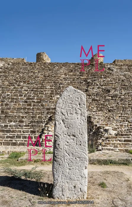 : Stele 9, Monte Alban, Oaxaca, Mexico : Stele 9, Monte Alban, Oaxaca, Mexico