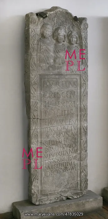 : Stele erected by Praepositus Aurelius Crescentius : Stele erected by Praepositus Aurelius Crescentius