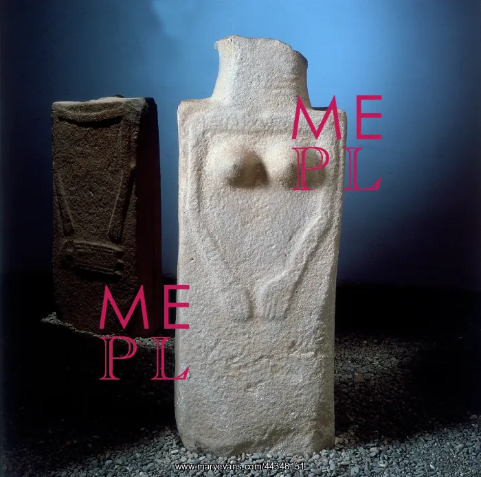 : Stele from Lunigiano with female : Stele from Lunigiano with female