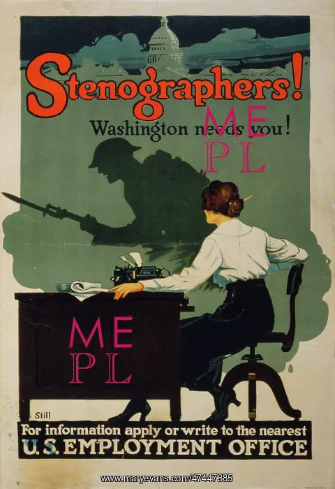 : Stenographers! Washington needs you! : Stenographers! Washington needs you!