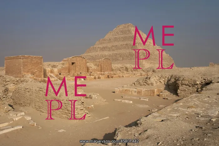 : Step pyramid of Djoser, Saqqara, Egypt : Step pyramid of Djoser, Saqqara, Egypt