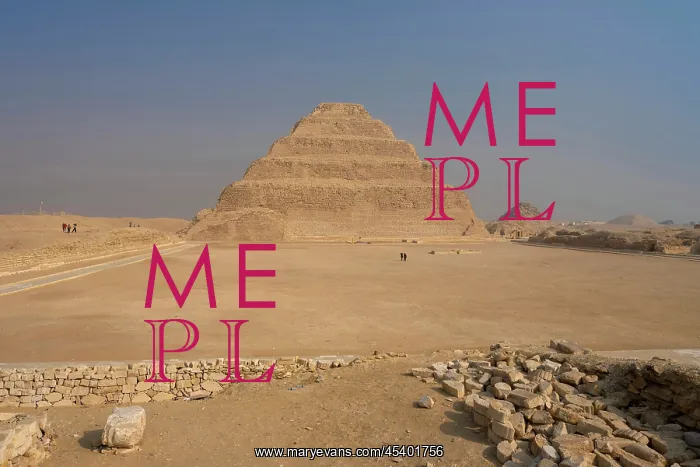 : Step pyramid of Djoser, Saqqara, Egypt : Step pyramid of Djoser, Saqqara, Egypt