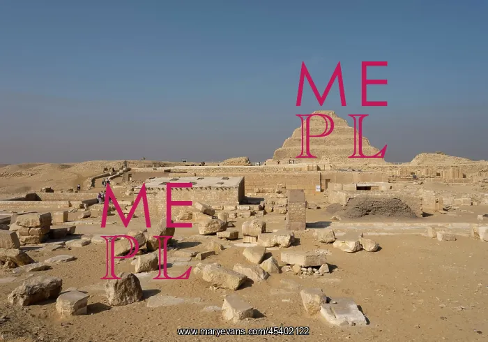 : Step pyramid of Djoser, Saqqara, Egypt : Step pyramid of Djoser, Saqqara, Egypt