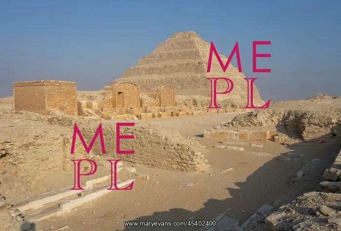 : Step pyramid of Djoser, Saqqara, Egypt : Step pyramid of Djoser, Saqqara, Egypt