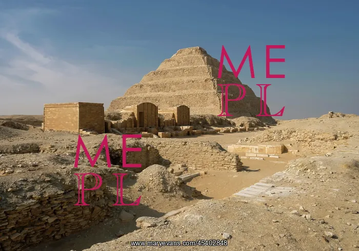 : Step pyramid of Djoser, Saqqara, Egypt : Step pyramid of Djoser, Saqqara, Egypt