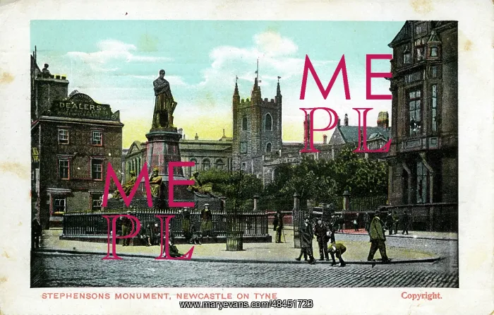 : Stephenson's Monument, Newcastle upon Tyne, County Durham : Stephenson's Monument, Newcastle upon Tyne, County Durham
