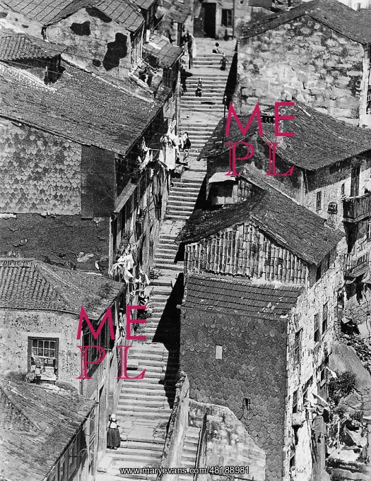 : Stepped street in Porto : Stepped street in Porto