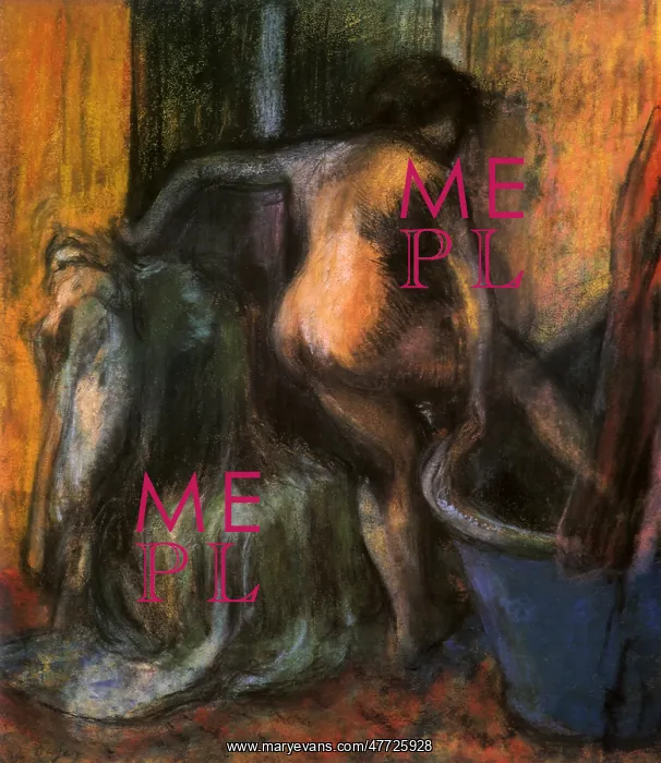  : Stepping Out of Tub, by Degas