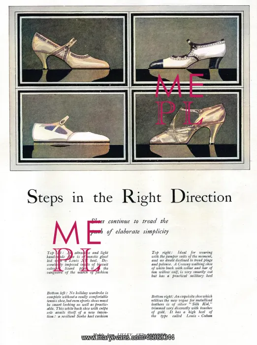  : Steps in the Right Direction : Shoe Models, 1927