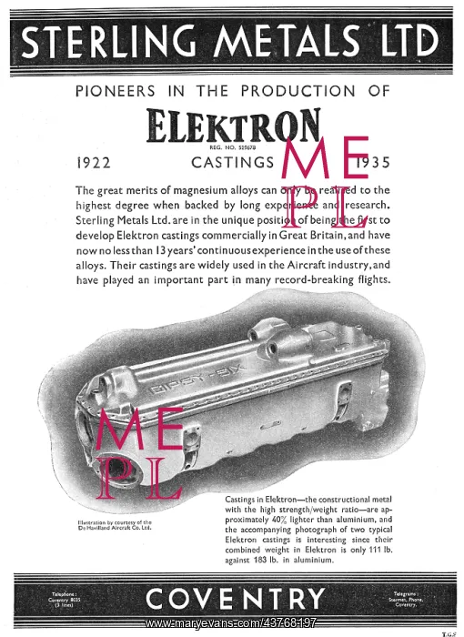 : Sterling Metals Coventry - Elektron Castings : Sterling Metals Coventry - Elektron Castings