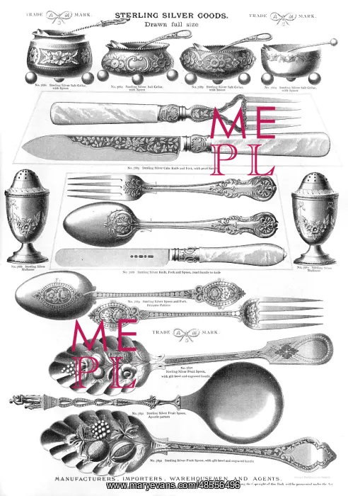 : Sterling silver goods, Plate 206 : Sterling silver goods, Plate 206