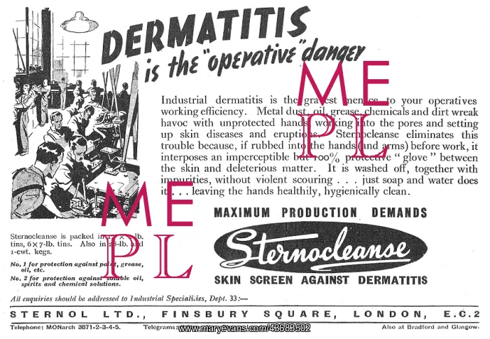 : Sternol Dermatitis Prevention Creams - STERNOCLEANSE : Sternol Dermatitis Prevention Creams - STERNOCLEANSE
