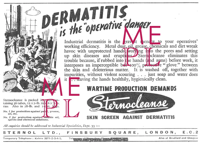 : Sternol Sternocleanse Barrier Cream Dermatitis Prevention : Sternol Sternocleanse Barrier Cream Dermatitis Prevention