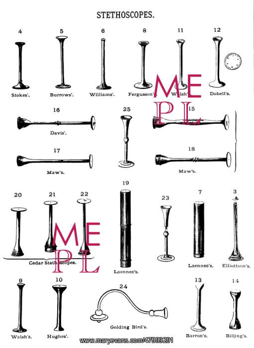 : Stethoscopes, 1869 : Stethoscopes, 1869