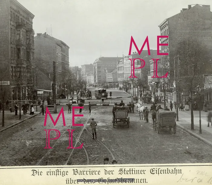 : The Stettiner Bahnhof in Berlin, 1890 : The Stettiner Bahnhof in Berlin, 1890