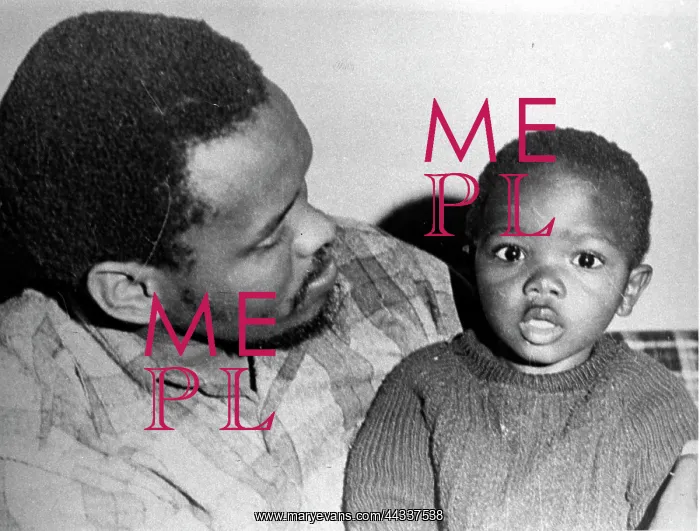 : Steve Bantu Biko with his son, Samora : Steve Bantu Biko with his son, Samora