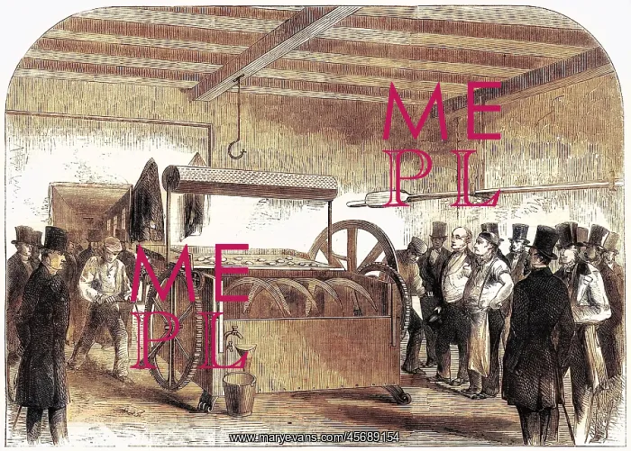 : Stevens Bread-making machine 1858 : Stevens Bread-making machine 1858