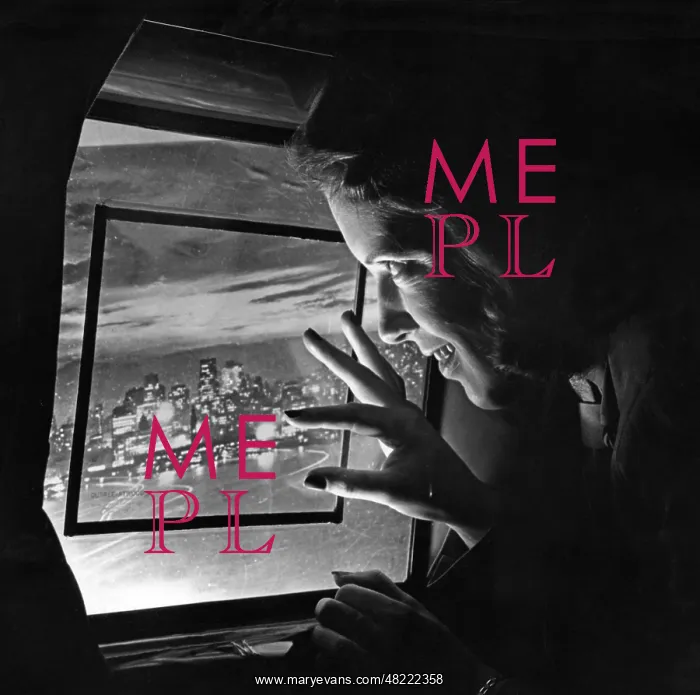 : A stewardess looking through an airplane window, 1938 : A stewardess looking through an airplane window, 1938