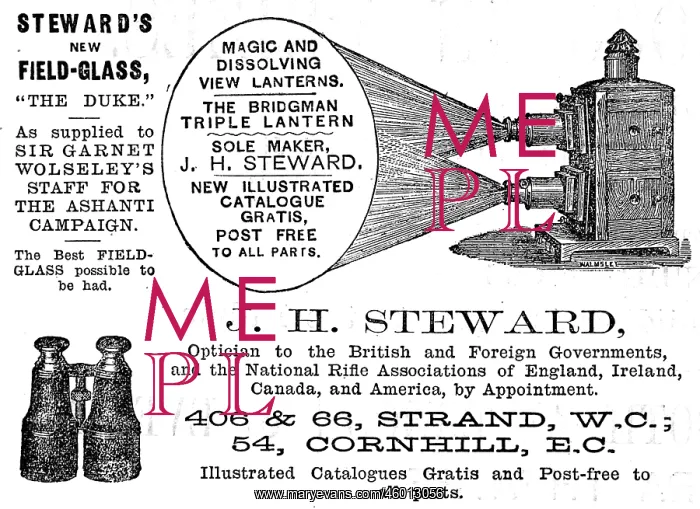 : Steward's magic lantern advertisement : Steward's magic lantern advertisement