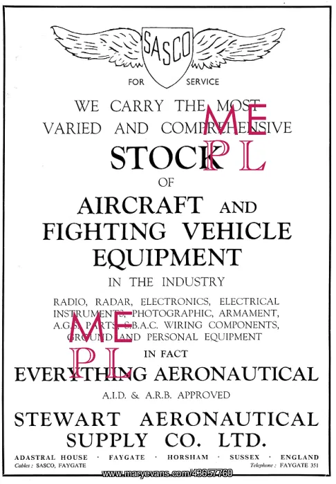 : Stewart Aeronautical Supply : SASCO : Stewart Aeronautical Supply : SASCO