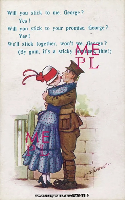 : STICKY KISSING 1917 : STICKY KISSING 1917