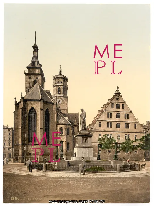 : Stiftkirche, Stuttgart, Wurtemburg, Germany : Stiftkirche, Stuttgart, Wurtemburg, Germany