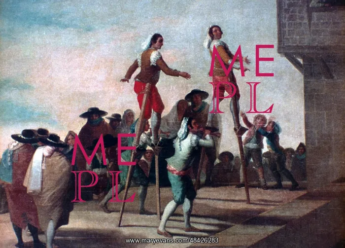 : The Stilts Artist: Francisco Goya : The Stilts Artist: Francisco Goya