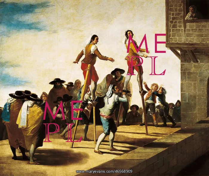 : The Stilts, by Goya : The Stilts, by Goya