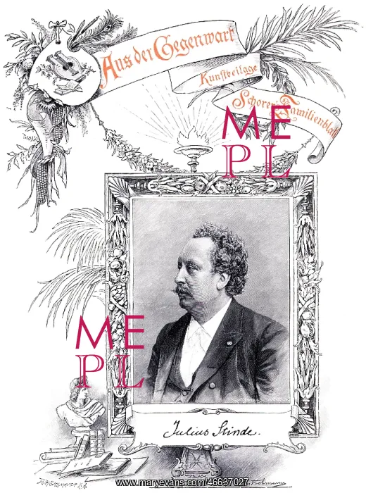 : Stinde, Julius, 28.8.1841 - 5.8.1905, German : Stinde, Julius, 28.8.1841 - 5.8.1905, German
