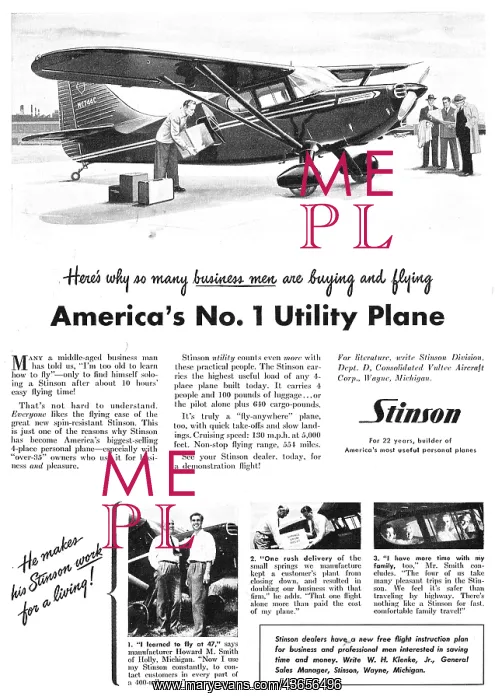  : Stinson - Stinson Consolidated Vultee