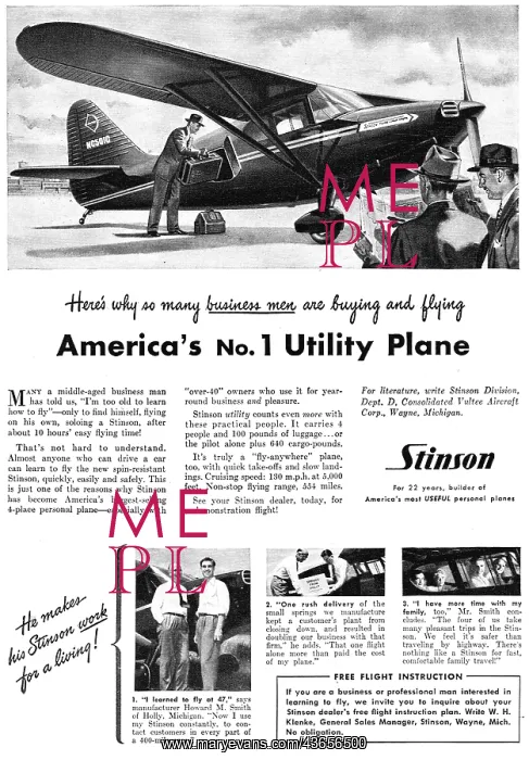  : Stinson Aircraft 1948