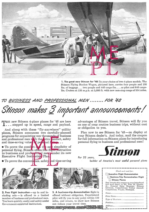 : Stinson Flying Station Wagon : Stinson Flying Station Wagon