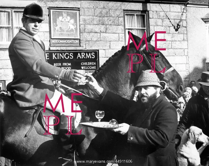 : Stirrup cup before hunt - St Just, Cornwall - Jethro : Stirrup cup before hunt - St Just, Cornwall - Jethro