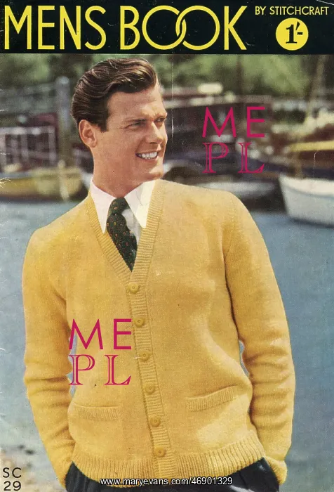 : Stitchcraft pattern for mens knitted cardigan : Stitchcraft pattern for mens knitted cardigan