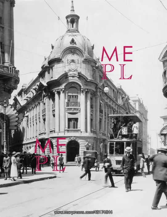 : Stock exchange in Santiago de Chile, 1925 : Stock exchange in Santiago de Chile, 1925