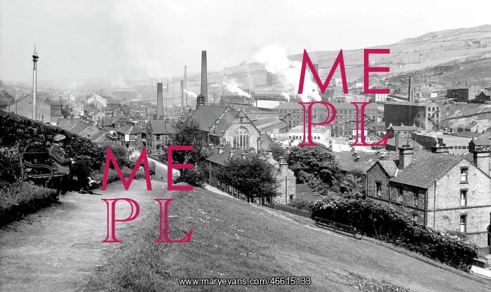  : Stocksbridge, from the Clock Tower c1955
