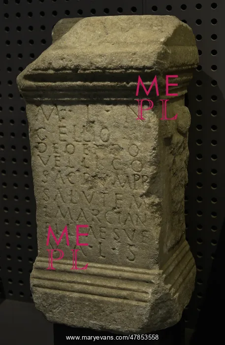 : Stone altar consecrated to Endovellicus, by Marcus : Stone altar consecrated to Endovellicus, by Marcus
