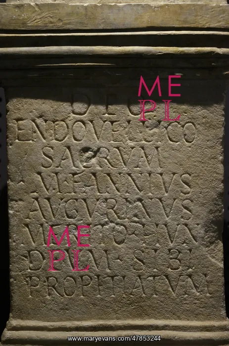 : Stone altar dedicated to Endovellicus, by Marcus : Stone altar dedicated to Endovellicus, by Marcus