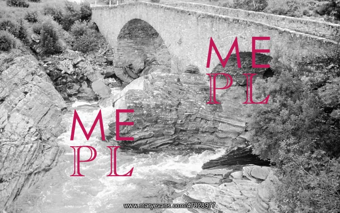 : Stone bridge over a fat-running beck : Stone bridge over a fat-running beck