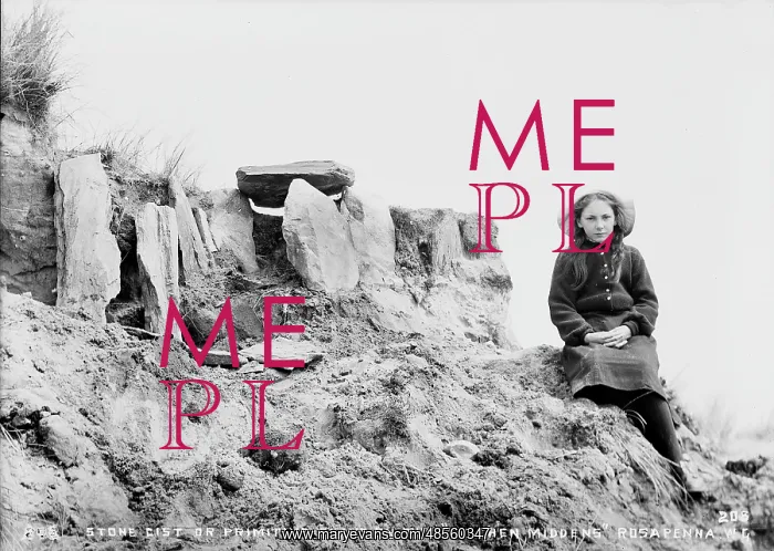 : Stone Cist Or Primitive Grave on the Kitchen Middens, Rosa : Stone Cist Or Primitive Grave on the Kitchen Middens, Rosa