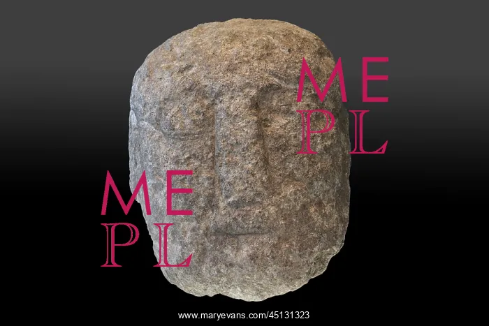 : Stone head, Musee de la Civilisation Celtique : Stone head, Musee de la Civilisation Celtique