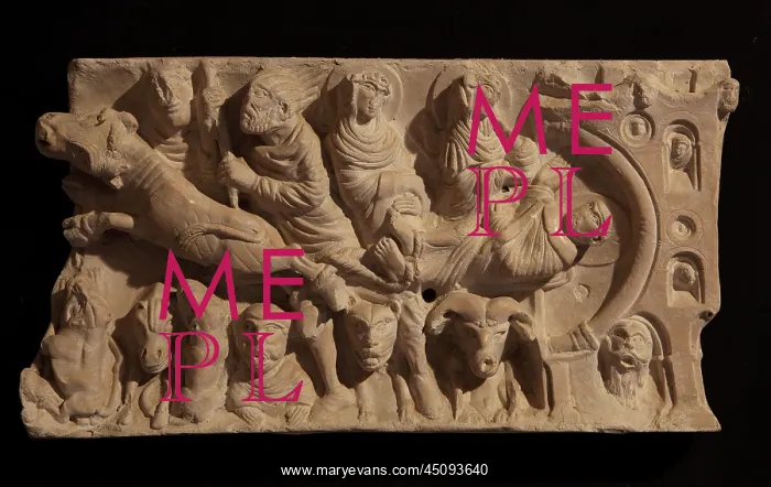 : Stone relief from Abbey of Saint-Hilaire : Stone relief from Abbey of Saint-Hilaire
