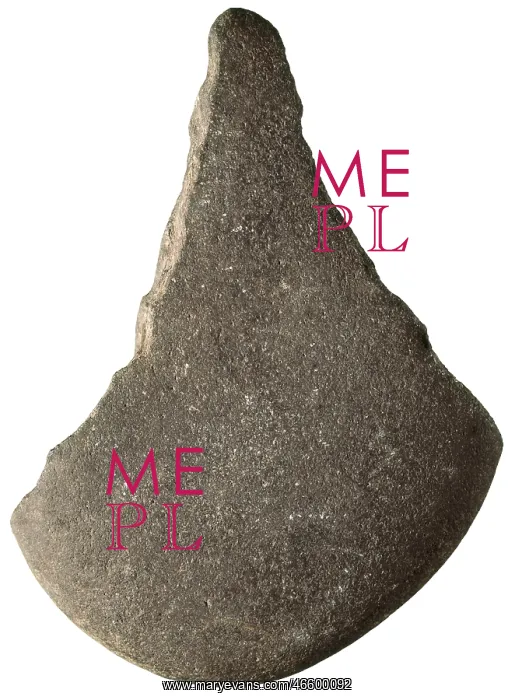 : Stone tip. Mesolithic art. SPAIN. Barcelona : Stone tip. Mesolithic art. SPAIN. Barcelona